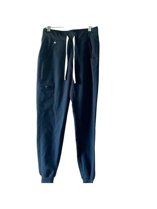 Figs Pants - Figs Technical Collection Jogger Scrub Pants XXS Navy Blue Polyester Blend Elast